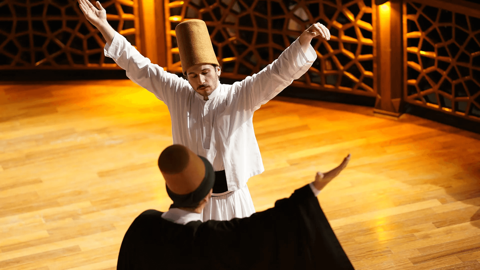 Mevlevi whirling dervish performance in Damascus